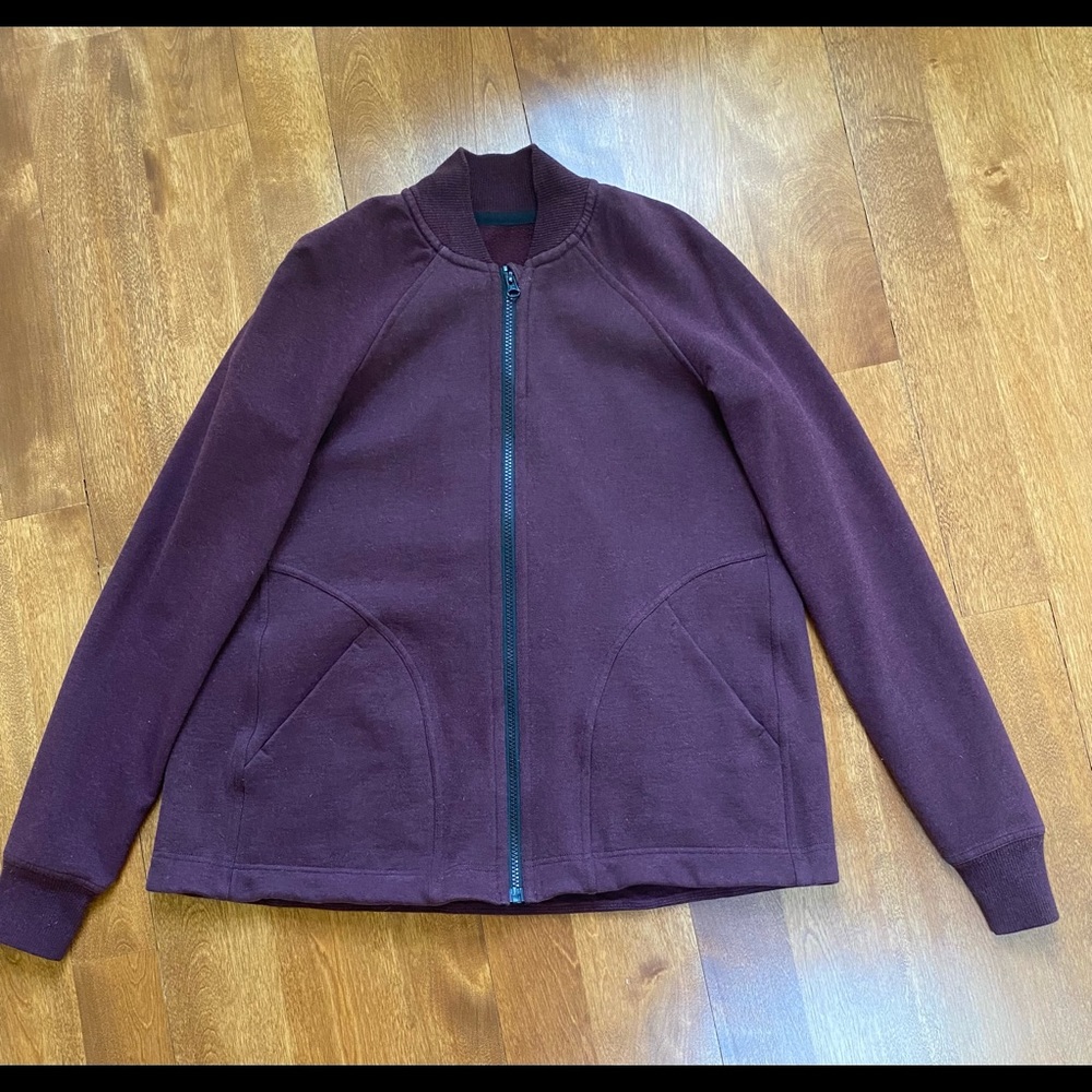 LULULEMON Burgundy Zip-up